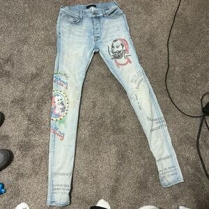 Amiri men collaboration with zig zag sz 30